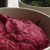 Beetroot Hummus with Cannellini beans