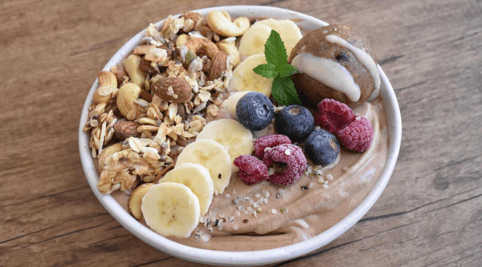 Choc Almond & Hemp Smoothie Bowl Affordable Wholefoods
