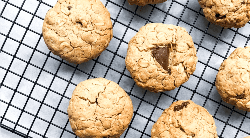 Salted Chocolate Oat Cookies