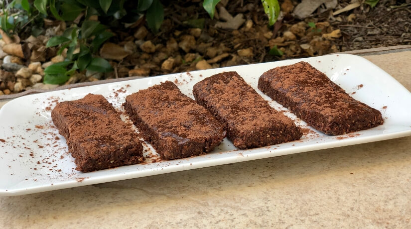 Raw Chocolate & Nut Protein Brownies