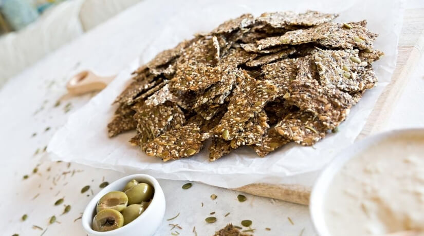 Keto Seed Crackers