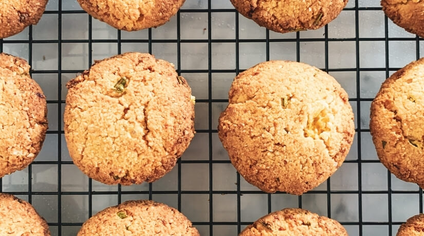 Orange Almond Rosemary Cookies