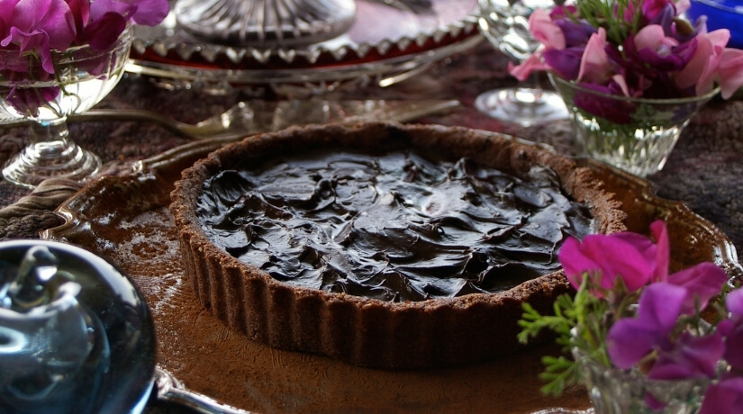 Chocolate & Avocado Tart