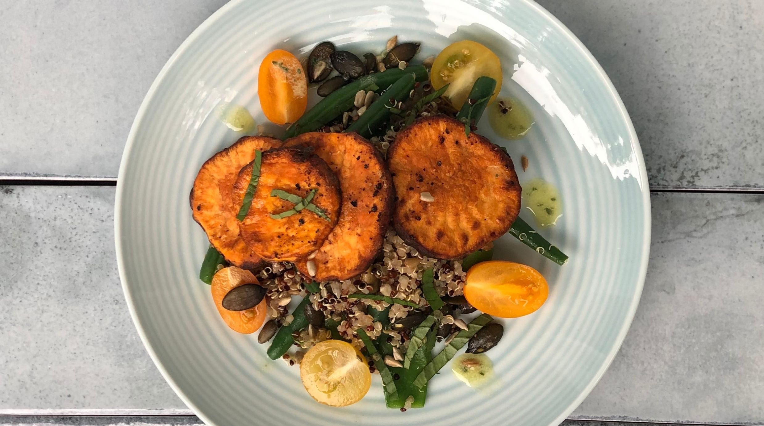 Black Quinoa and Green Bean Salad