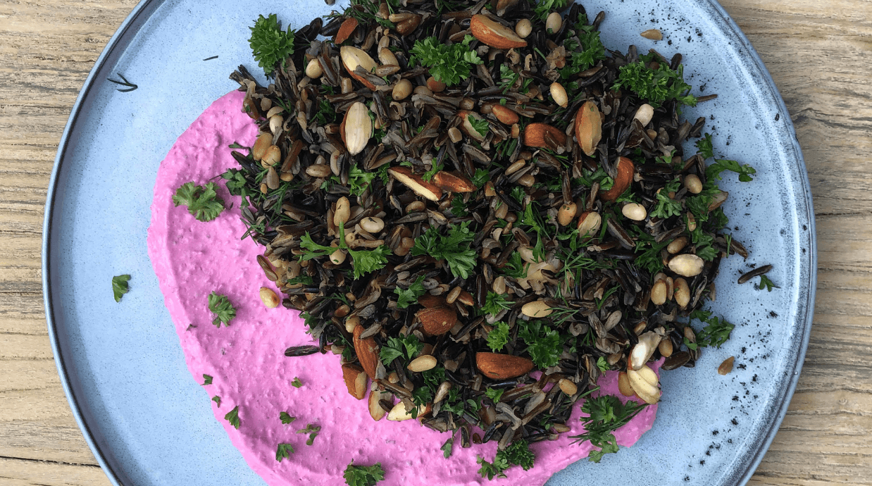 Wild Rice with Minted Beetroot Salad