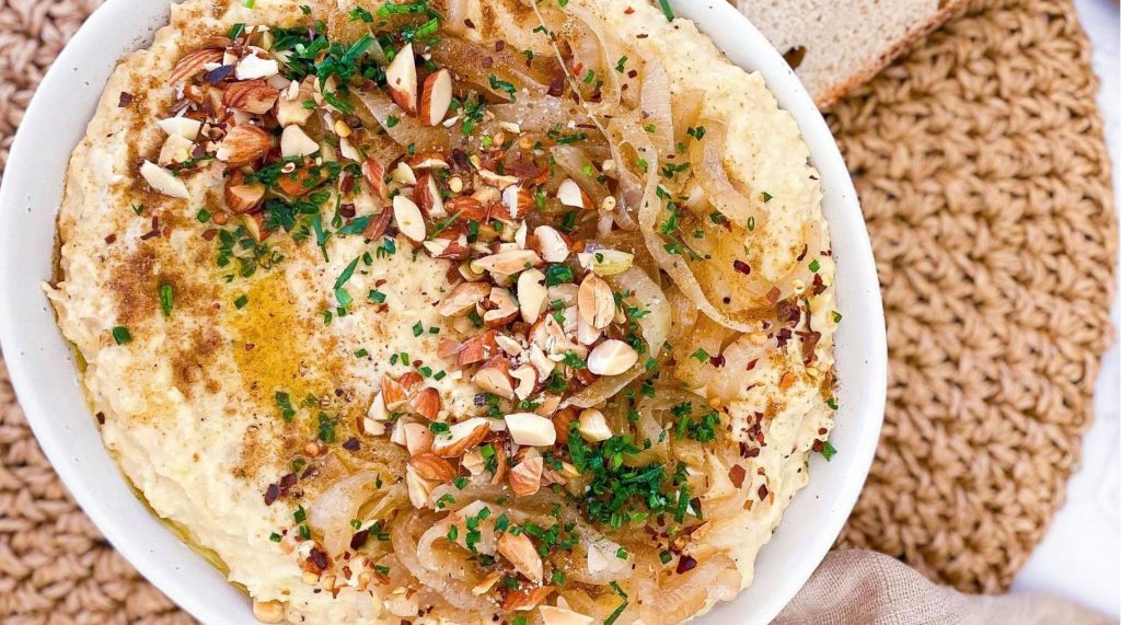 caramelised onion hummus